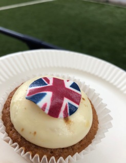 UK themed cupcake